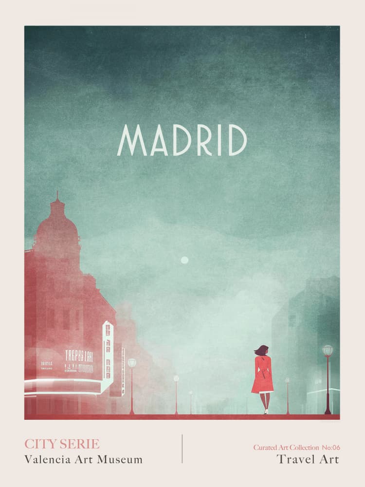 Madrid 1- GRAN VIA by Emel Tunaboylu — canvas wall art