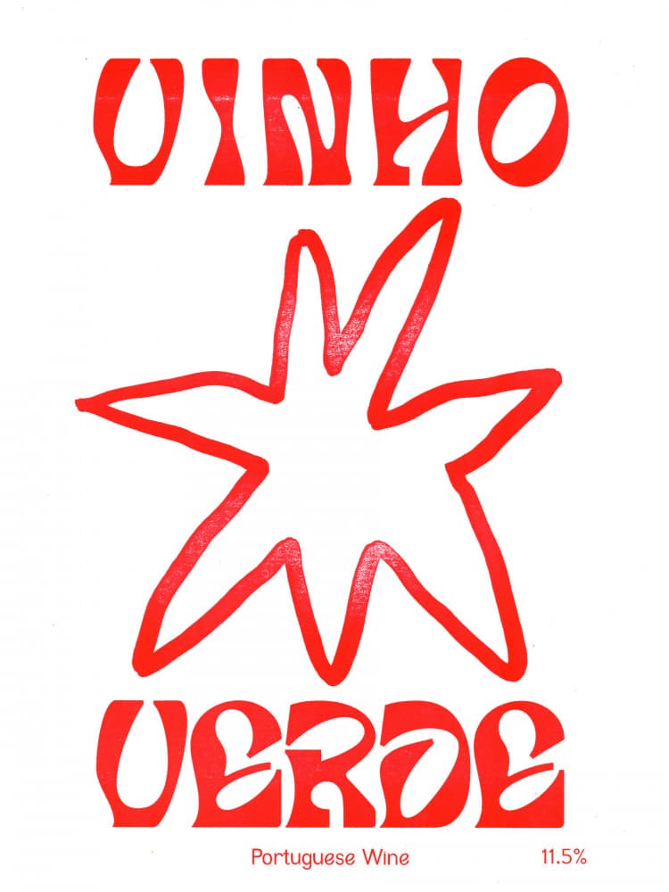 Vinho Verde Red Star by Emma Make — canvas wall art