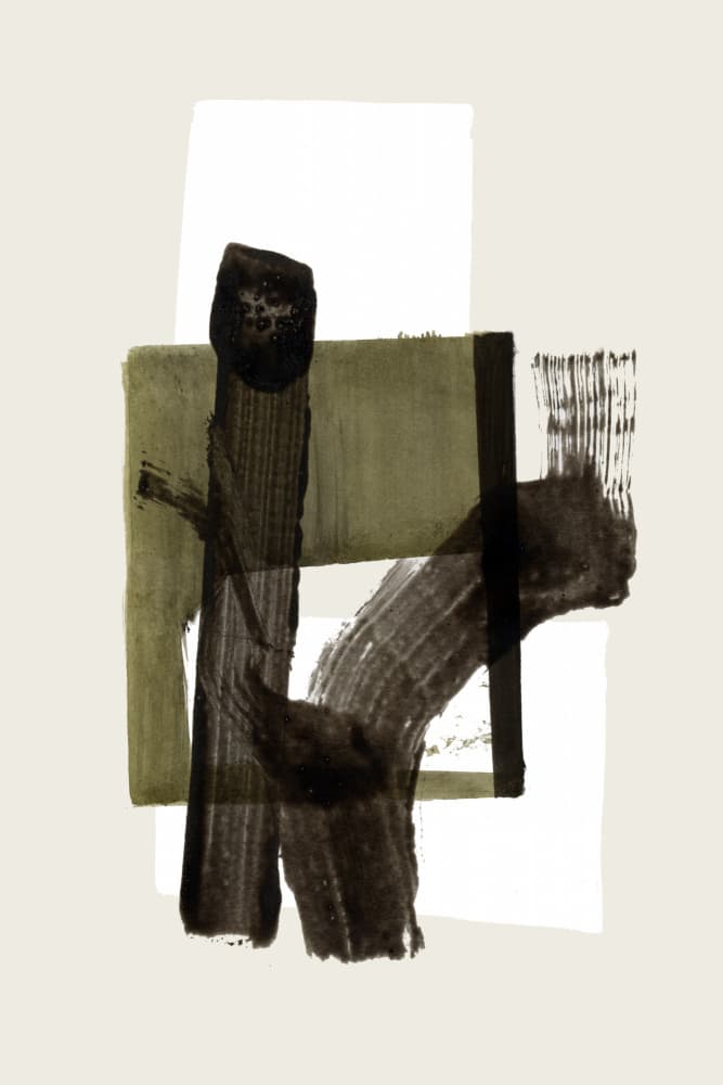 Earthy Abstract Strokes by cartissi — canvas wall art