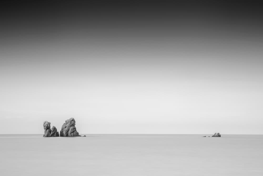 Minimalist Sea Rocks by Catalin Baican — canvas wall art