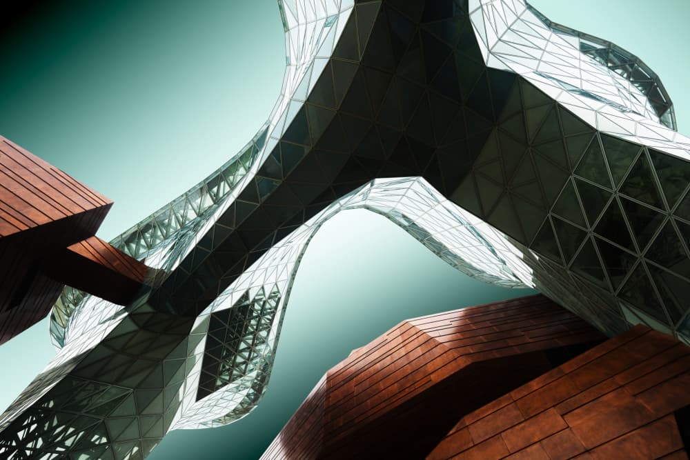 Modern Architectural Forms by konglingming — canvas wall art