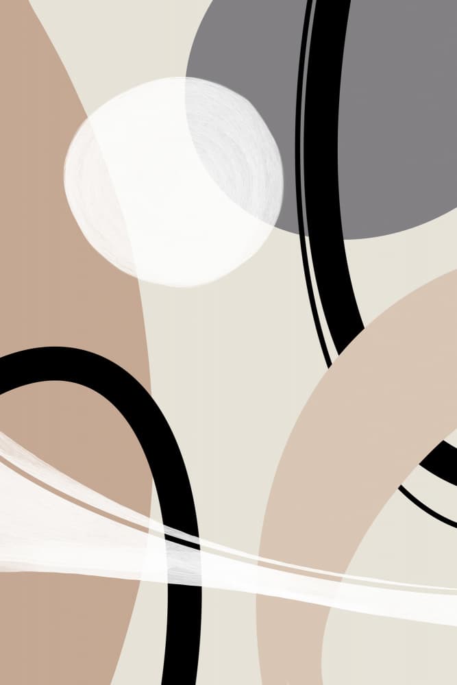 Modern Neutral Curves by Melanie Viola — canvas wall art