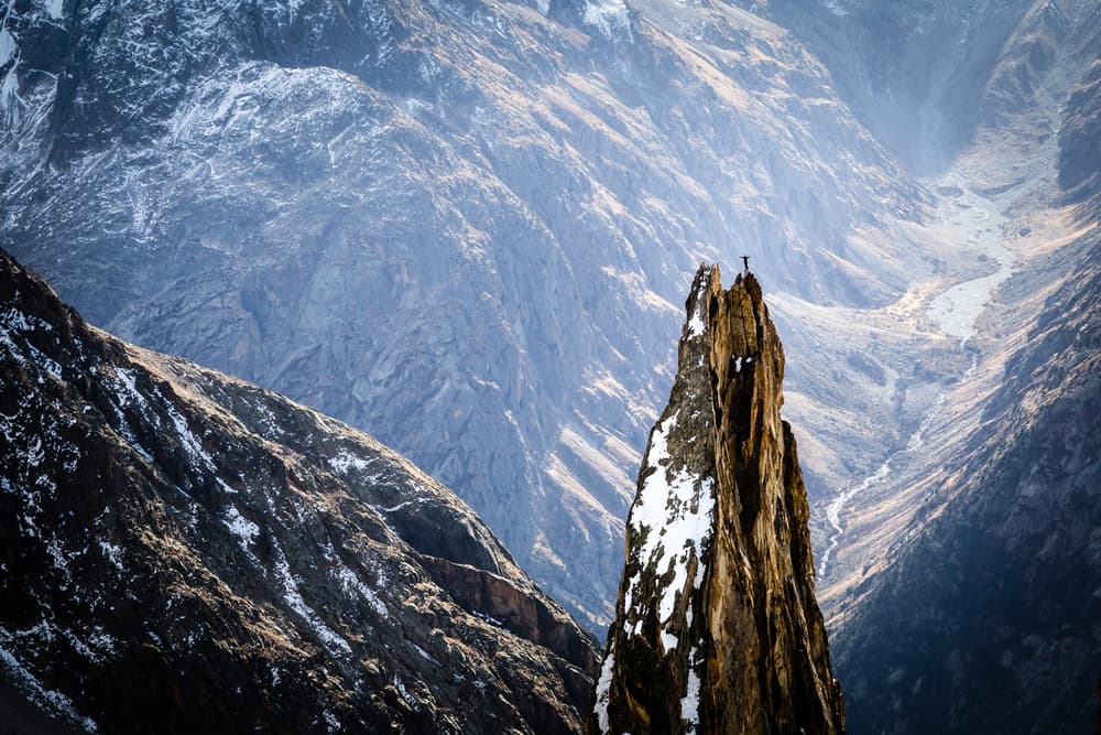 Lone Climber Peak by Thomas Vuillaume — canvas wall art