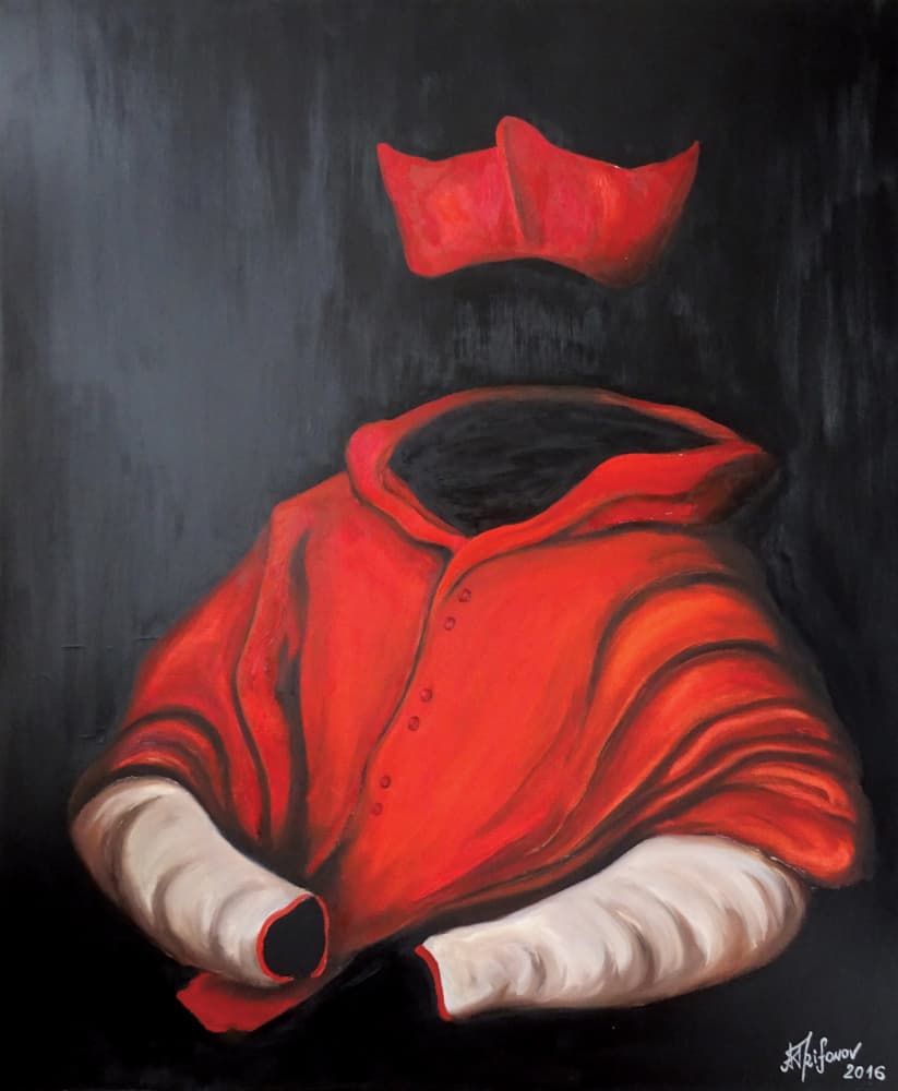 Mysterious Cardinal Robe by Alexander Trifonov — canvas wall art