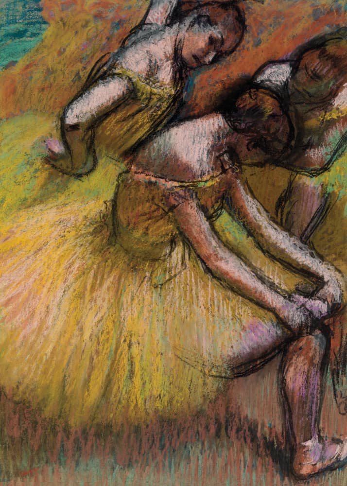 Dancers No.2 by Edgar Degas — canvas wall art