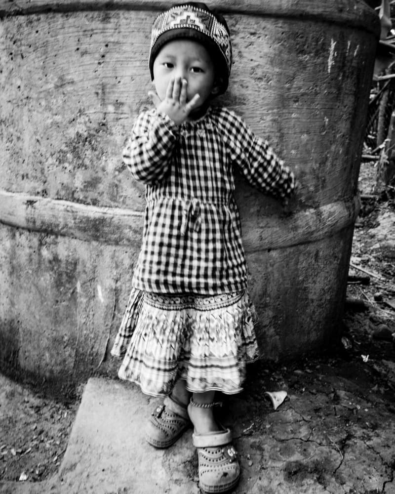 Shy Little Girl by Luis Borges Alves — canvas wall art