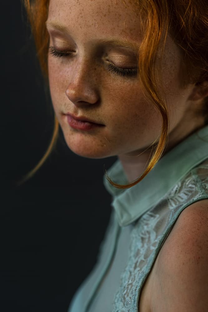 Serene Freckled Face by Jacob Tuinenga — canvas wall art