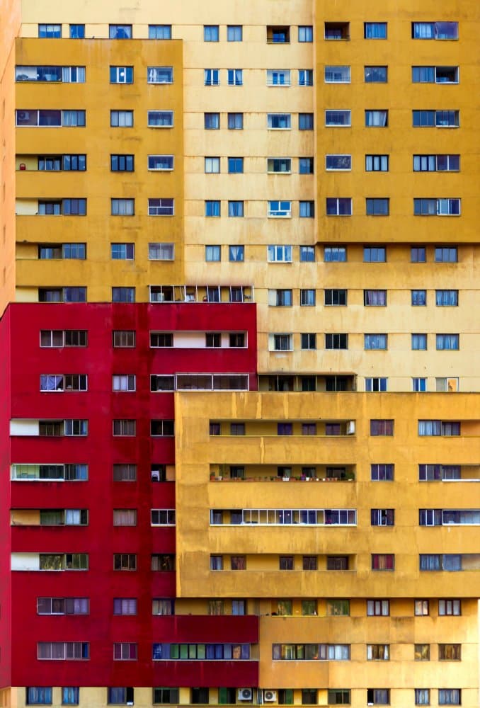 Vibrant Building Blocks by Hamid Mohammad Hossein Zadeh Hashemi — canvas wall art