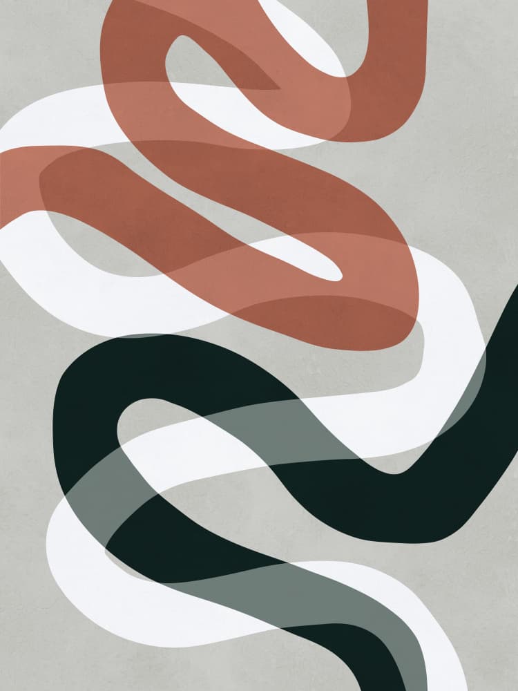 Muted Organic Curves by Vitor Costa — canvas wall art