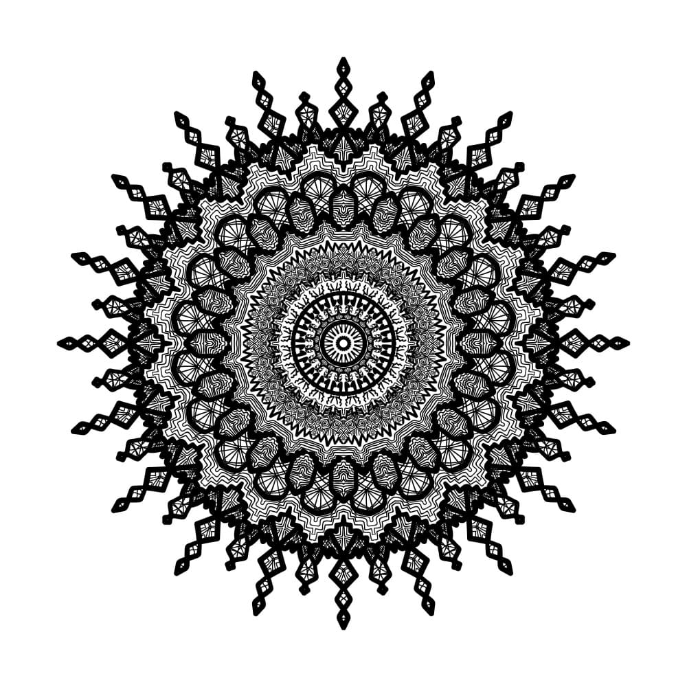 Intricate Mandala Design by Marika Barsrsind — canvas wall art