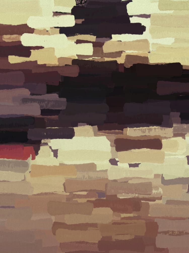 Muted Block Strokes by Dina Dankers — canvas wall art