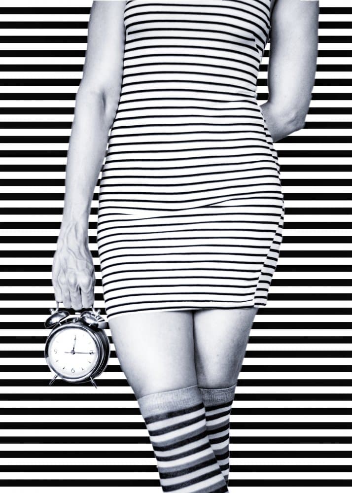 Time In Stripes by Afshin Saeidinia — canvas wall art