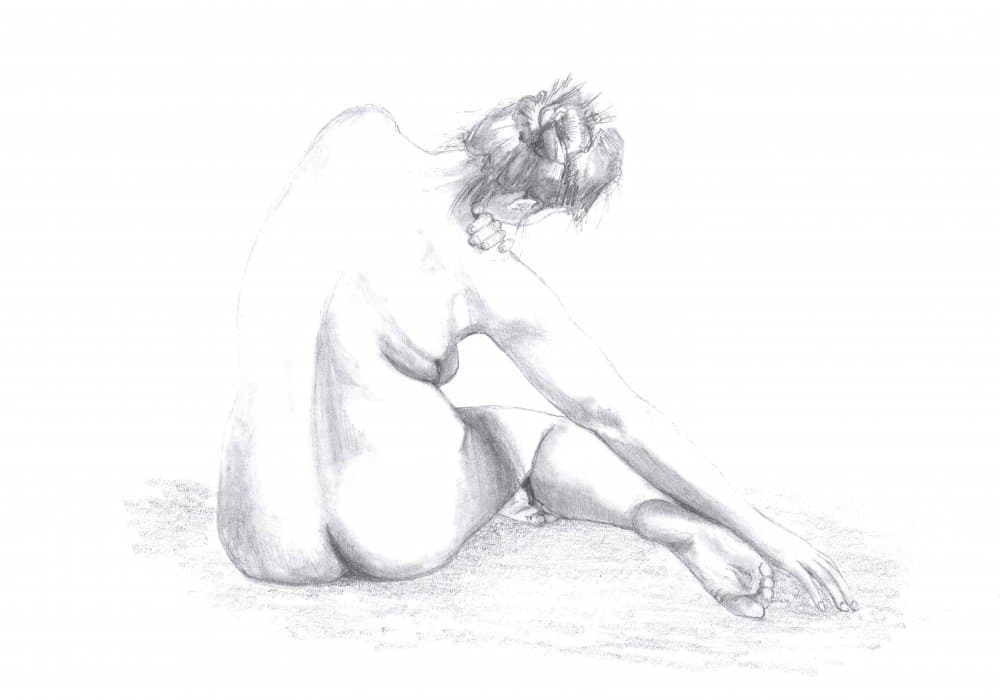 Graceful Seated Nude by Pictufy Studio II — canvas wall art