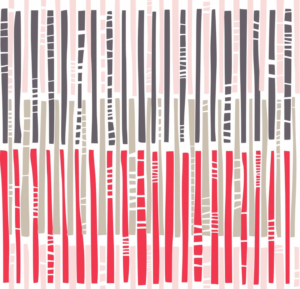 Colorful Abstract Stripes by Annick — canvas wall art