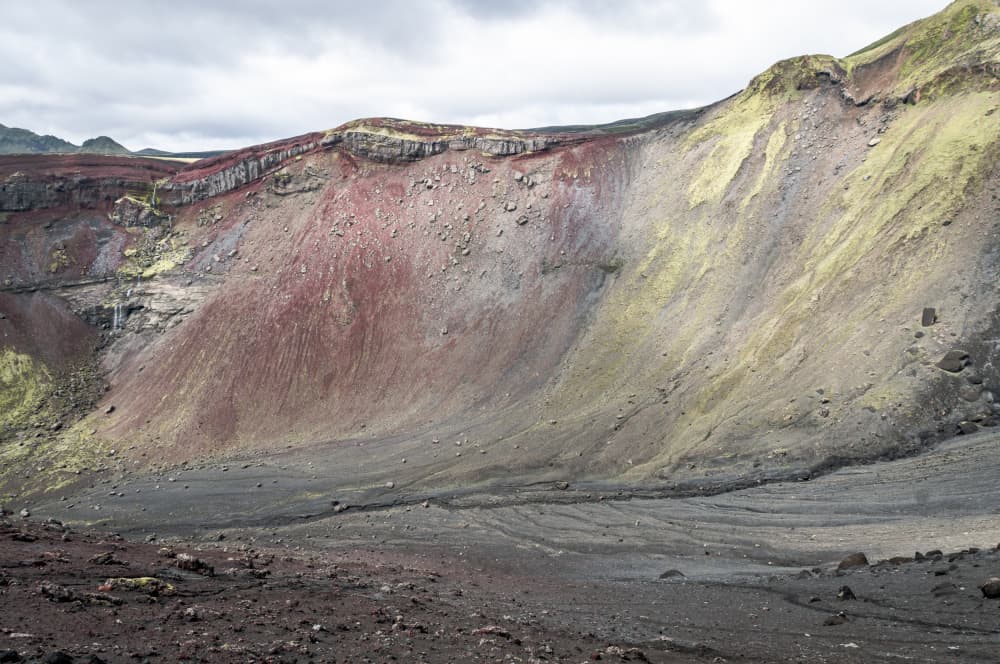 Colorful Volcanic Crater by Photolovers — canvas wall art