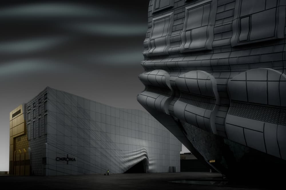 Dramatic Urban Architecture by Amatou T — canvas wall art
