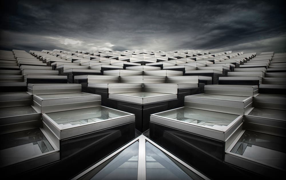 Modern Geometric Ascent by Maurits De Groen — canvas wall art