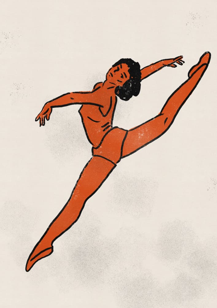 Dynamic Dancer's Leap by Nicholas — canvas wall art