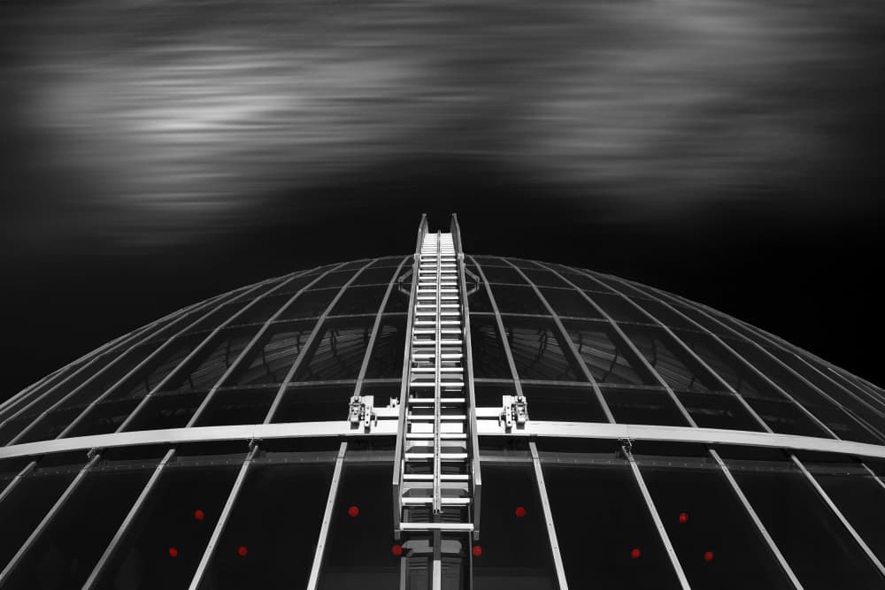 Glass Dome Ascent by Hans-Wolfgang Hawerkamp — canvas wall art
