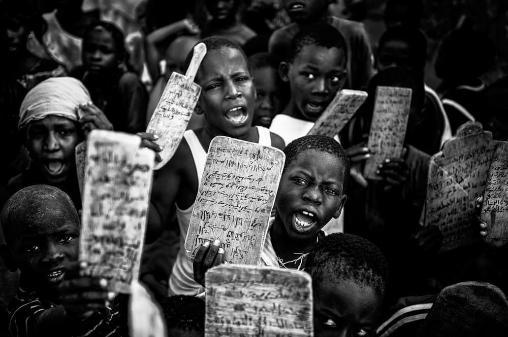 African Children Learning by Joxe Inazio Kuesta Garmendia — canvas wall art