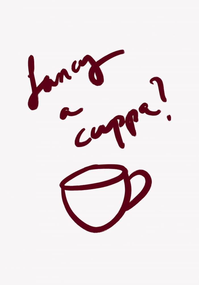 Fancy A Cuppa by Athene Fritsch — canvas wall art