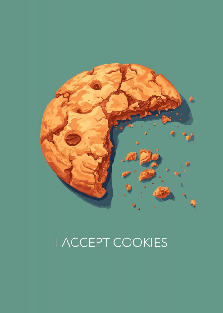 I Accept Cookies by Andreas Magnusson — canvas wall art