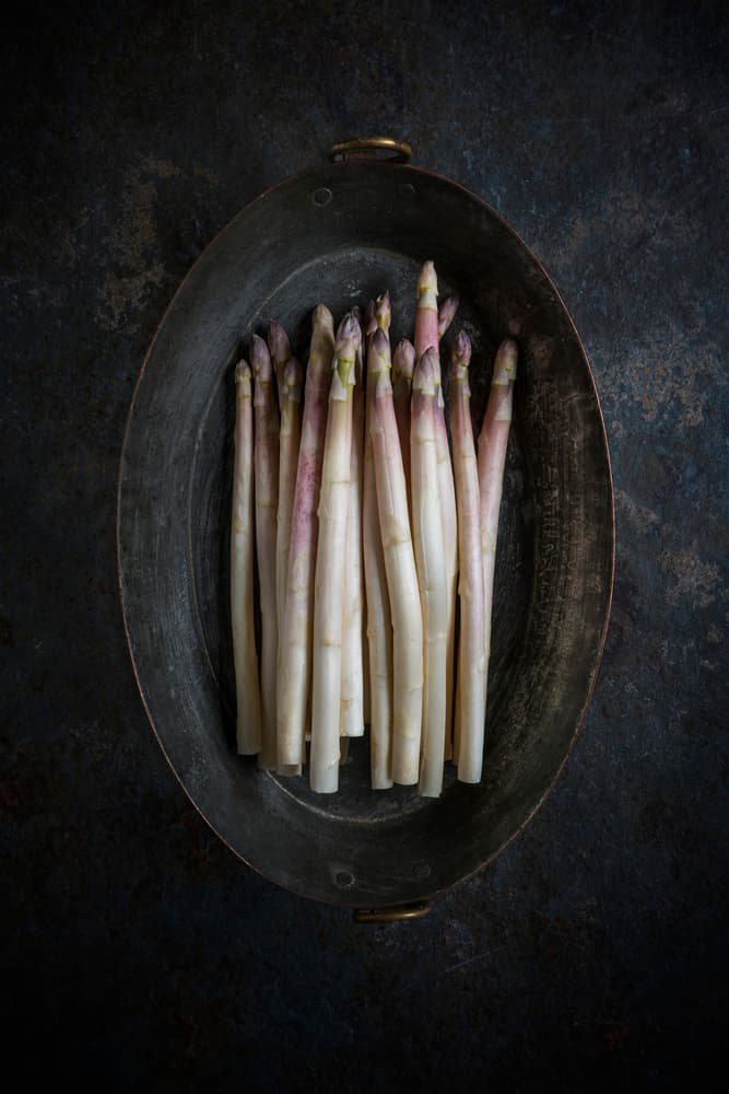 White Asparagus Still Life by Diana Popescu — canvas wall art