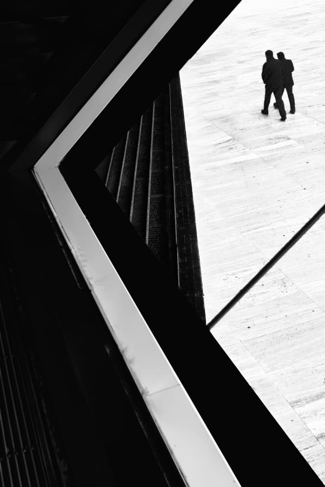 Figures In Urban Geometry by Paulo Abrantes — canvas wall art