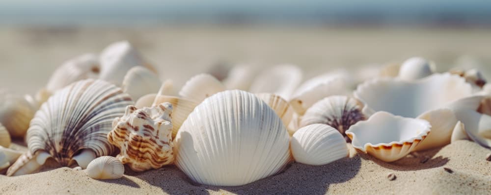 Seaside Shells by Treechild — canvas wall art