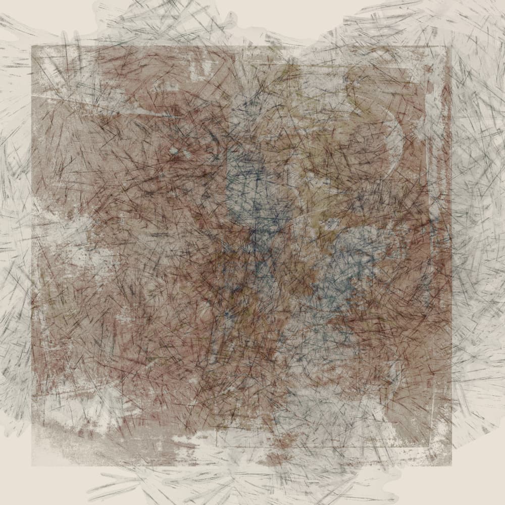 Muted Abstract Scratches by Dina Dankers — canvas wall art