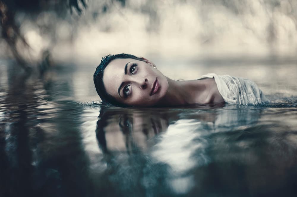 Ethereal Water Gaze by Carmit Rozenzvig — canvas wall art