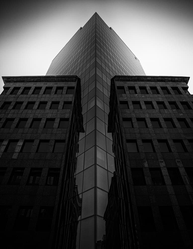 Modern Skyscraper Ascent by Pawel Majewski — canvas wall art