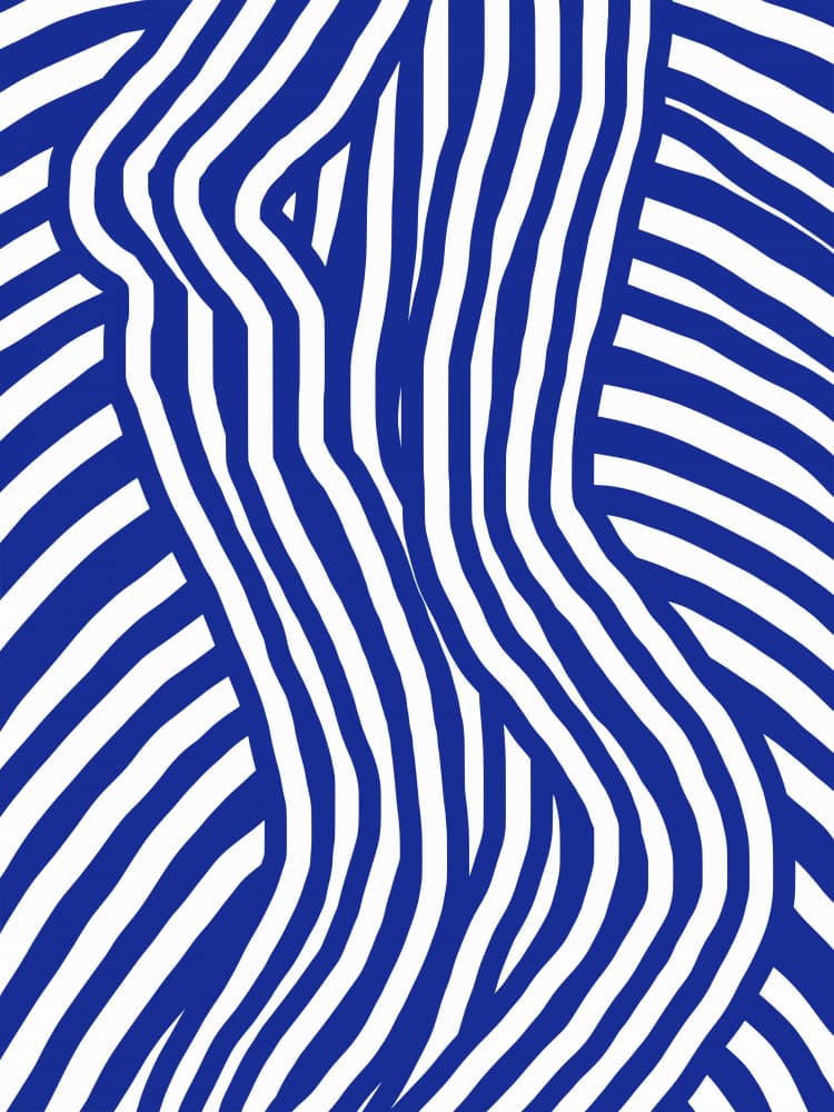 Modern Striped Figure by Little Dean — canvas wall art