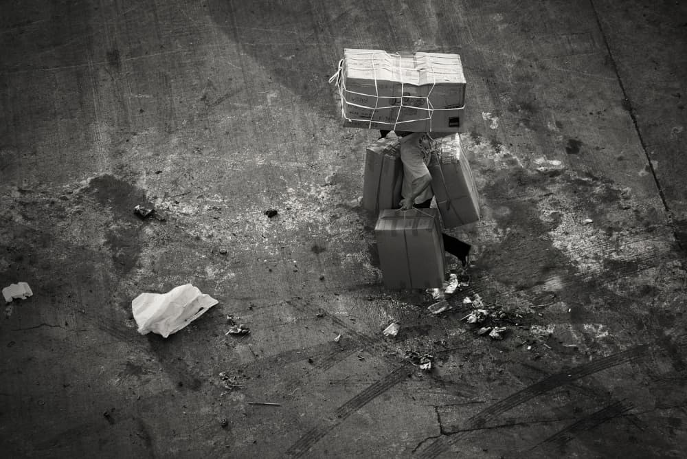 Urban Burden by Ivan Valentino — canvas wall art