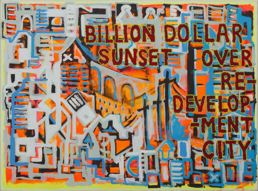 Billion Dollar Sunset City by dirk kruithof — canvas wall art