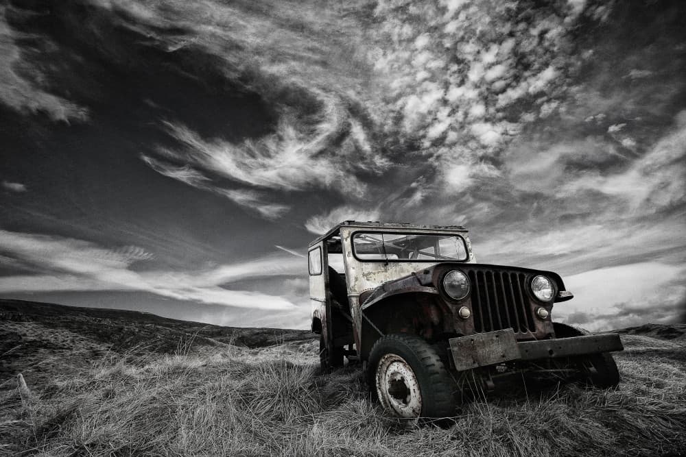 Abandoned Rusty Jeep by Þorsteinn H. Ingibergsson — canvas wall art