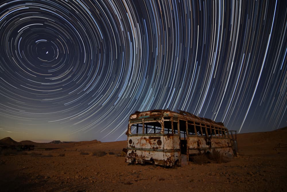 Cosmic Desert Bus by Felix Tchvertkin — canvas wall art