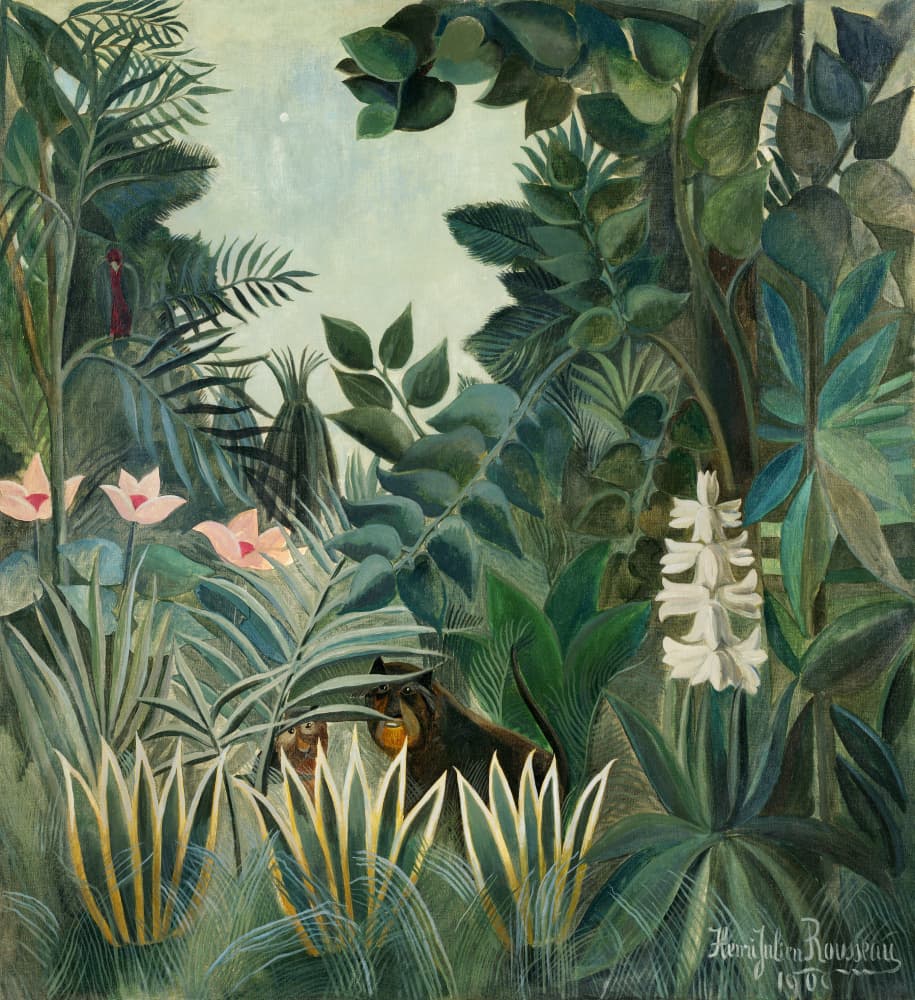 The Equatorial Jungle by Henri Rousseau — canvas wall art