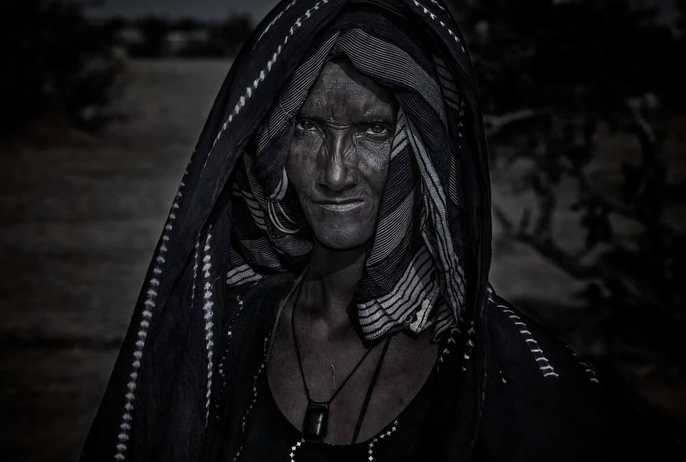 Intense Veiled Gaze by Joxe Inazio Kuesta Garmendia — canvas wall art