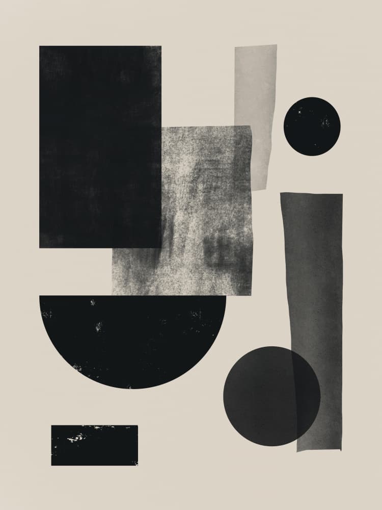 Modern Geometric Shapes by Little Dean — canvas wall art