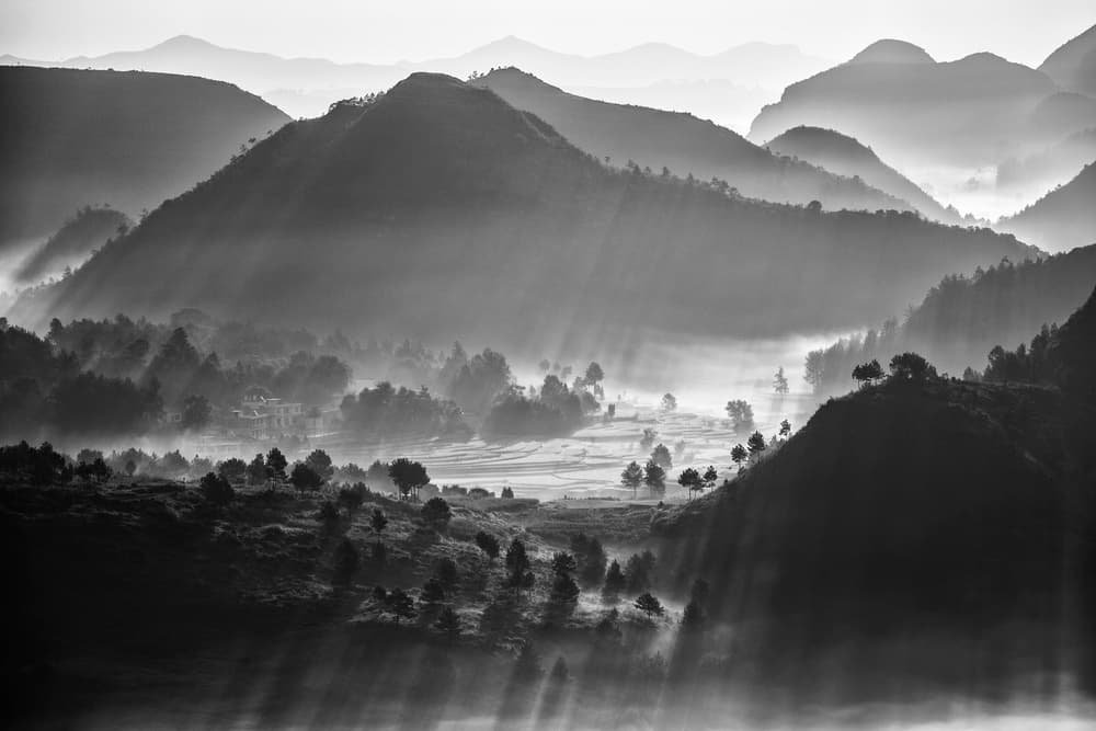 Misty Mountain Dawn by Zhou Chengzhou — canvas wall art