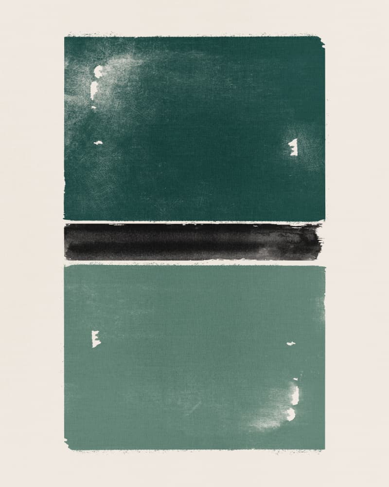 Muted Green Abstract by Ema Paraschiv — canvas wall art