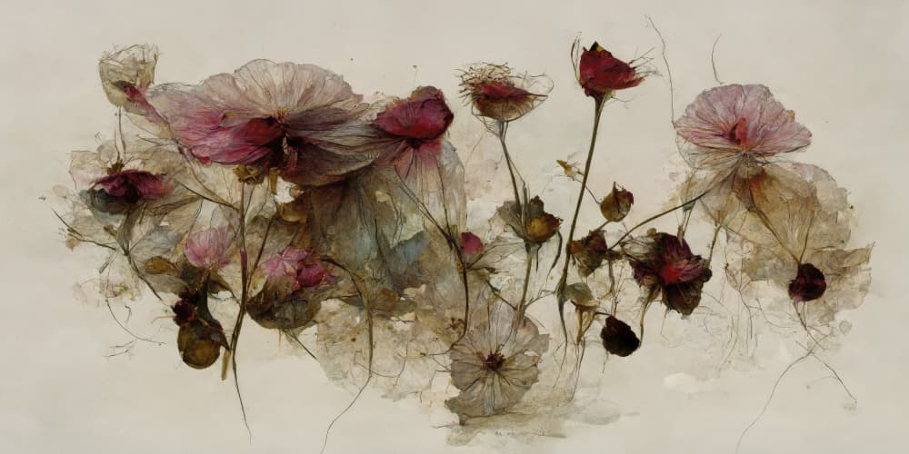 Delicate Petal Dance by Treechild — canvas wall art