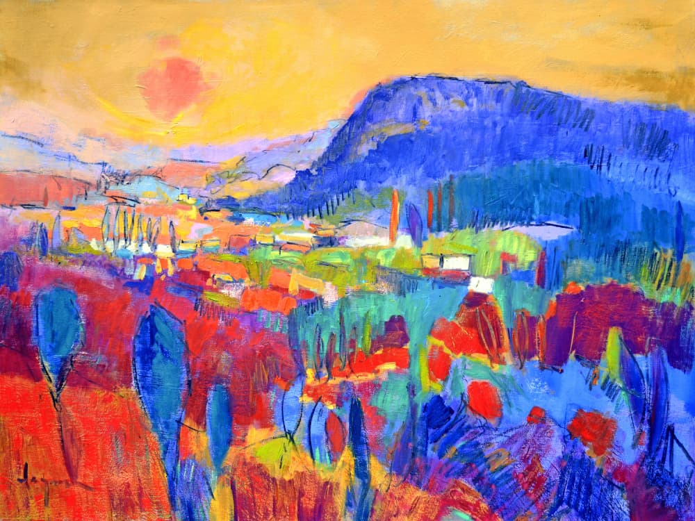 Expressionist Colorful Abstract by Dorothy Fagan — canvas wall art