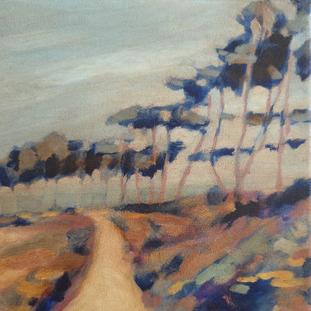 Winding Country Path by Claire Whitehead — canvas wall art