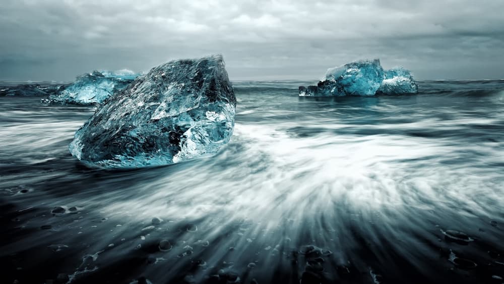 Glacial Ice Beach by Pagniez — canvas wall art