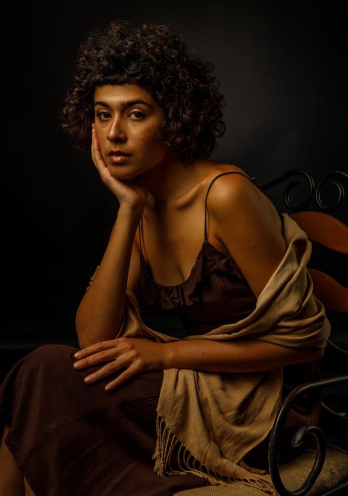 Woman In Deep Thought by Boris Lichtman — canvas wall art