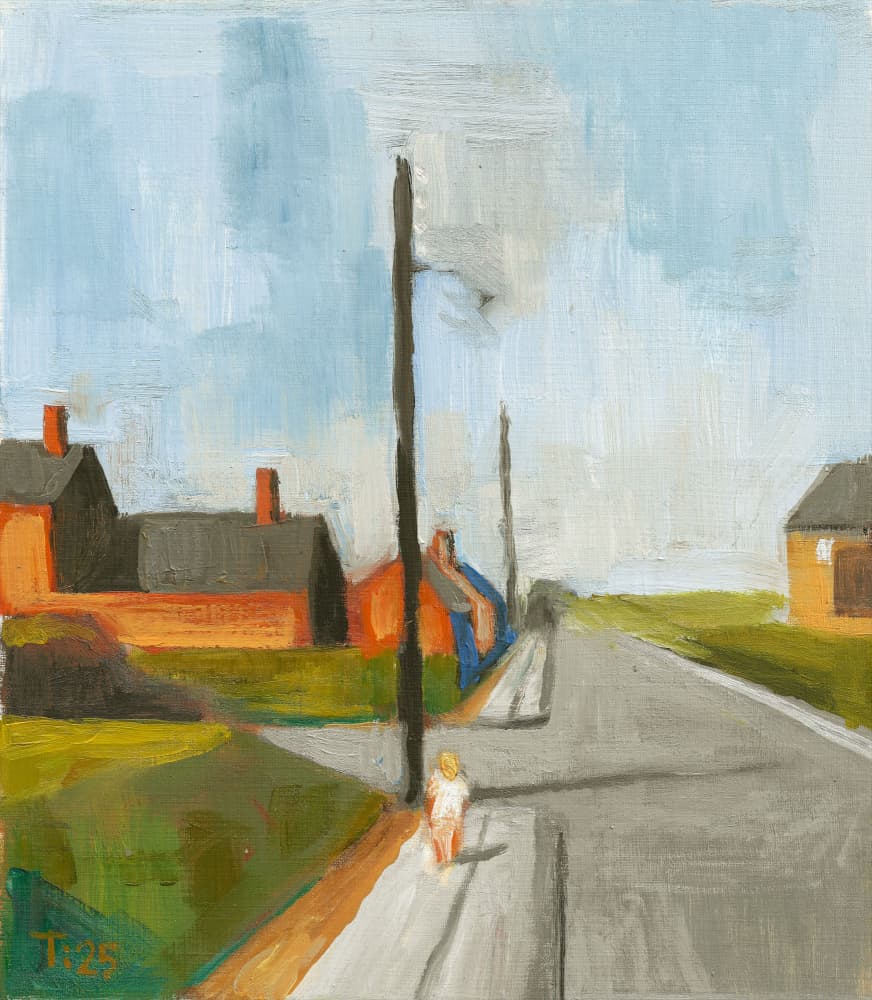 Quiet Village Street by Tore Bahnson — canvas wall art