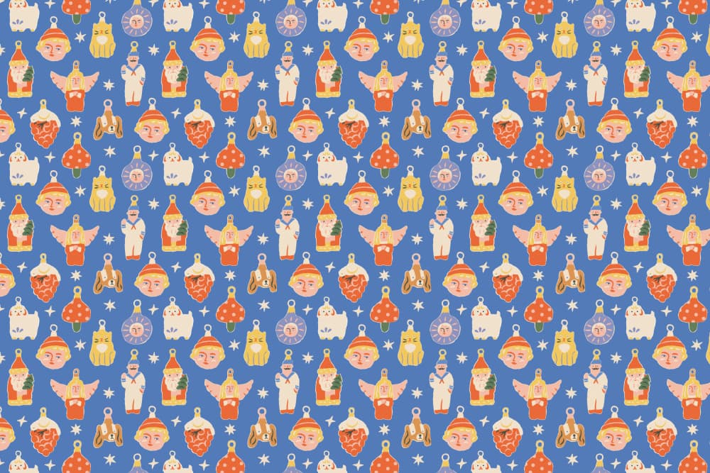 Christmaspatternno47 by Treechild — canvas wall art