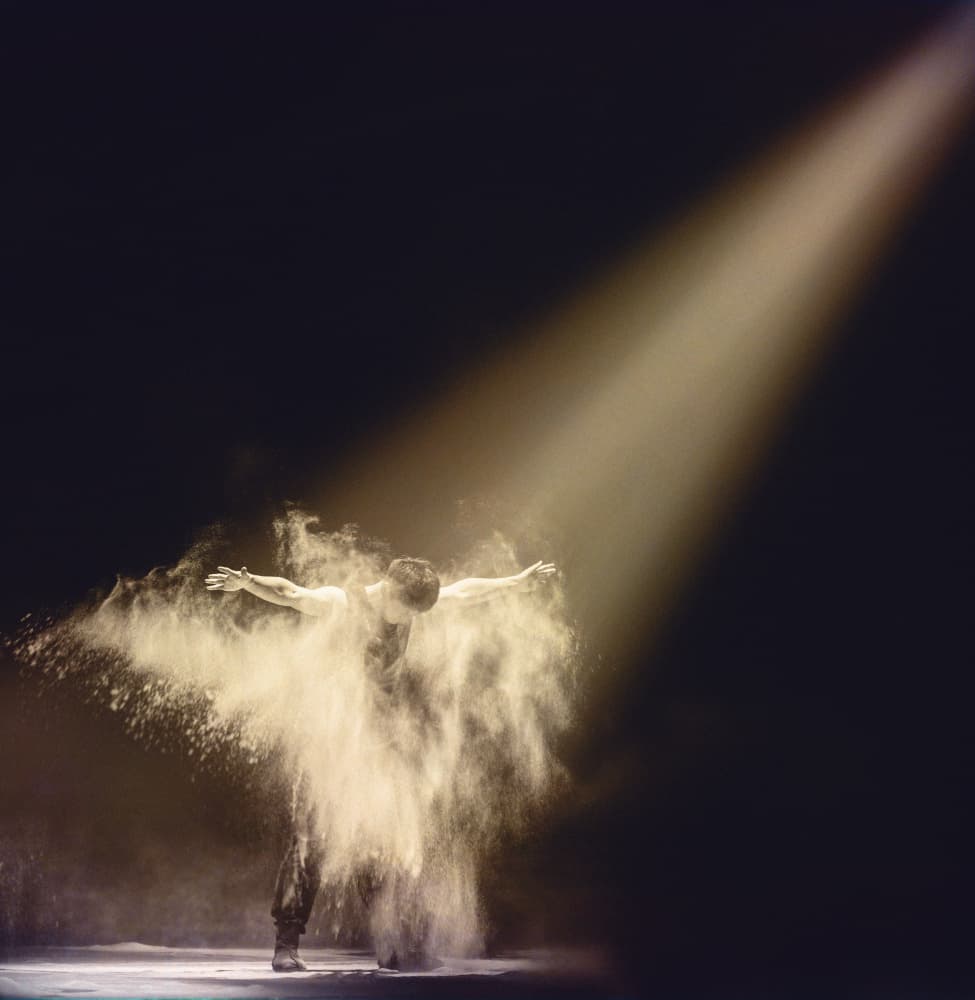 Dynamic Powder Dance by Rae Zhang — canvas wall art